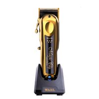 Cortadora Wahl Professional Magic Clip Cordless Gold, motor 6500 rpm, cuchilla crunch, 8 peines premium, base cargador